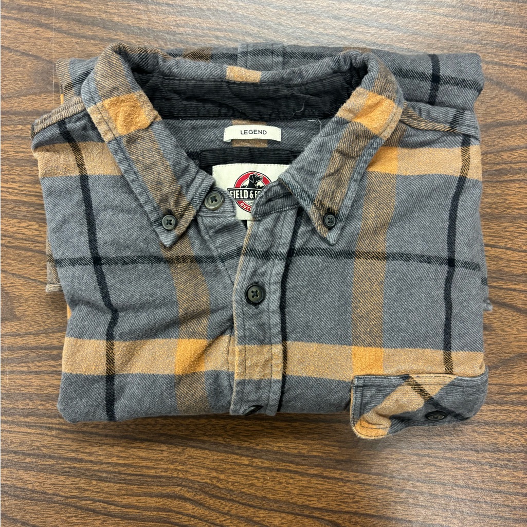 Field & Forest Plaid Heavy Cotton Vintage Flannel Shirt